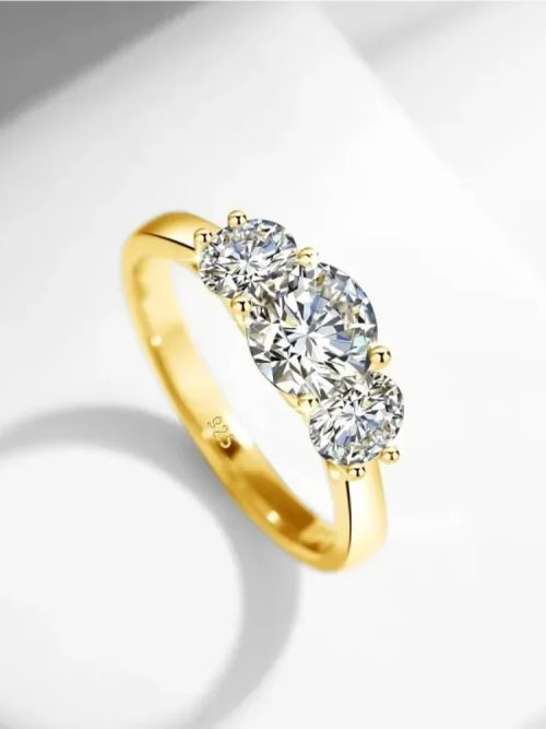 Moissanite Wedding Eternity Ring |Gold