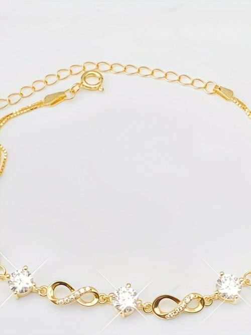 Elegant Moissanite Daily Bracelet |18K Gold